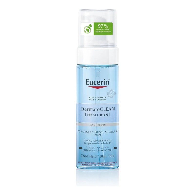 Eucerin Dermatoclean Hyaluron Espuma Micelar Facial 150ml