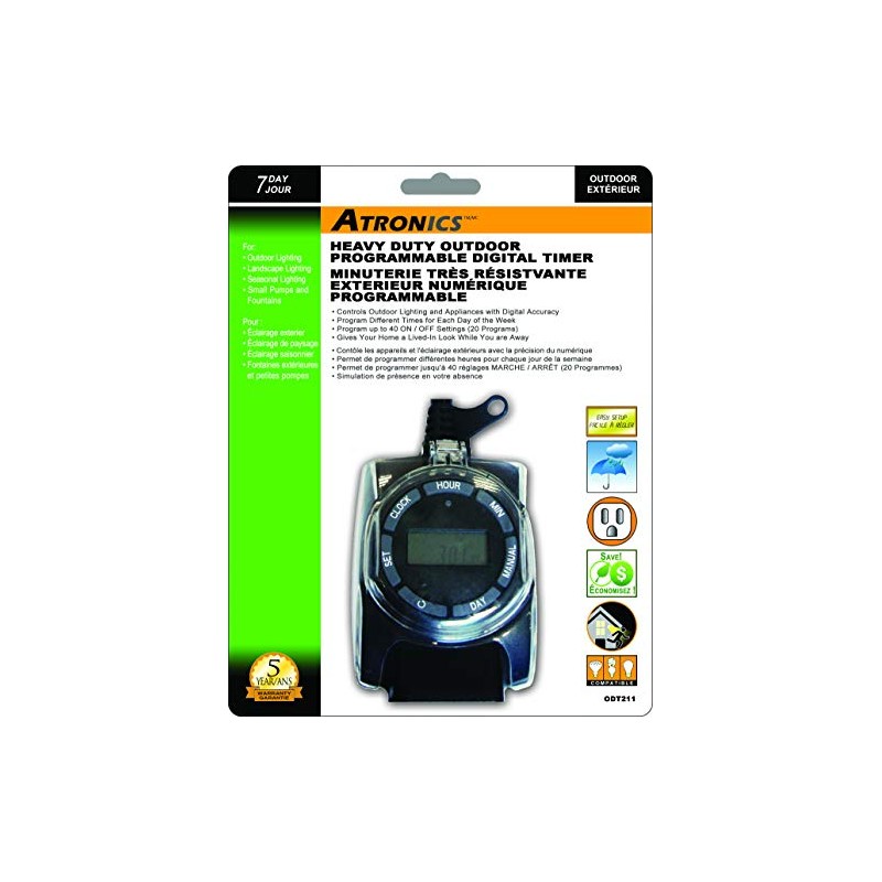 Heavy Duty Outdoor Programmable Digital Timer_ODT211