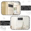 2 Pieces Funny Teal Bathroom Signs Beach Theme Bathroom Wall