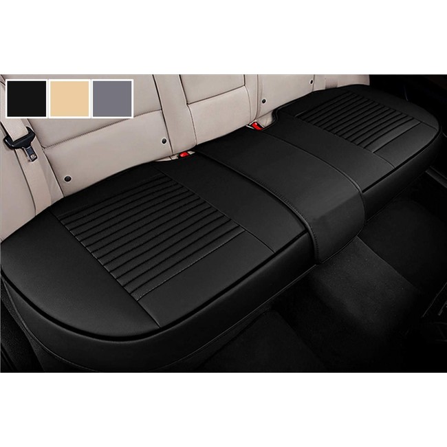 Big Ant Back Seat Covers, Separated Seat Cover PU Leather Back Car Seat Covers Breathable Back Cover Fit for Most Car, SUV, Vehicle Supplies (Black-Flexible for Different Seat Size)