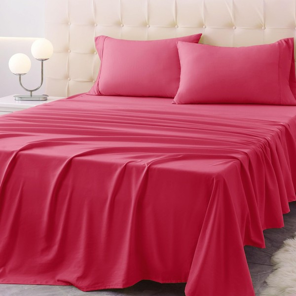 Homilay King Size Bed Sheet Set - 4 Piece Soft