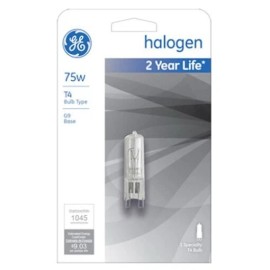 GE Lighting 16759 75-Watt Halogen 120 Voltage Lighting G9 Light Bulb, 1-Pack
