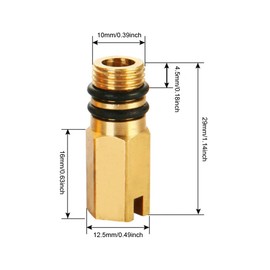 RecDec 4 Pack Kitchen Faucets Blanking Plug M10 Screw Bathroom Faucet Hot and Cold Water Inlet End Cap Plugs for Kitchen Sink Faucets with Pull Down Sprayer Faucet Connector Supply Hose Laundry Room