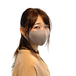 SOFTFIT COOL Mask, Pack of 5, for Summer, Washable, Waterproof, Soft, Fits Skin (Beige)