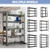 5 Layer Wire Board Metallic Steel Warehouse Rack Shelves Durable