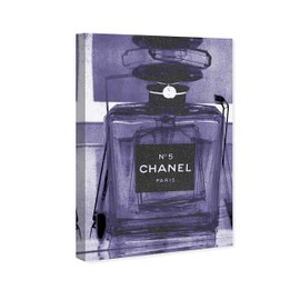 The Oliver Gal Artist Co. Fashion Wall Art Canvas Prints 'Infinite Glam Amethyst' Home Décor, 16 in x 24 in, Purple, Black