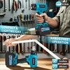 Cordless Heat Gun with 2x 6.0Ah Battery,Heat Gun for Shrink