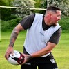 Precision Momentum Rugby Training Ball, Premium Rubber, Hand-Stitched, All-Weather Grip,