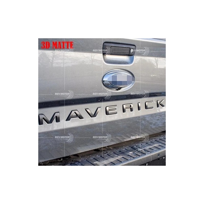 For 2022-2025 Maverick 0.3 in Matte Black Tailgate Insert Letters