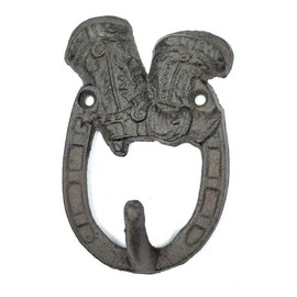 Vintage Coat Key Tack Hook Cast Iron Cowboy Boots Western Farm Country Barn Decor Set/3