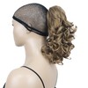 Lydell 12" Curly Wavy Ponytail Hairpiece Styled Clip In Claw