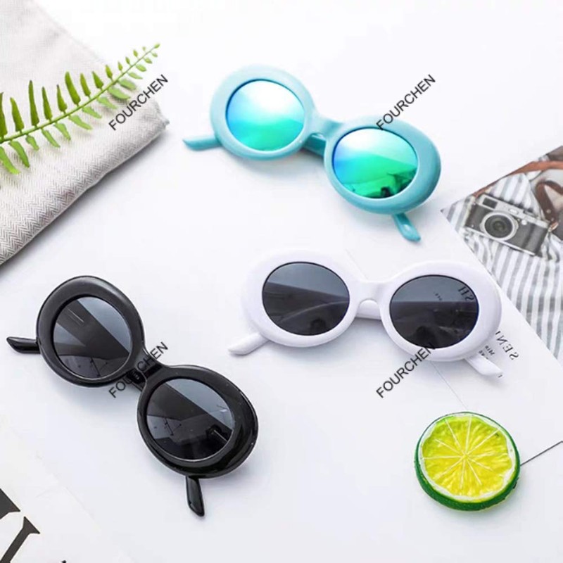 Clout Goggles Sunglasses for kids Bold Retro Oval Round Lens
