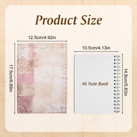 HICOHAND Lace Trim Scrapbook Paper Set, 40PCS Vintage Scrapbook Stationery Paper for Letter Writing,scrapbook paper Junk Journal supplies card making supplies and DIY paper craft