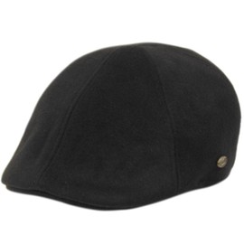EPOCH Men's Wool Blend Newsboy Duckbill Driving Cap Ivy (US, Alpha, Small, Medium, IV7063BLACK)