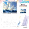 Natuyalo Paint by Numbers for Adults Beginner, Sailboat Acrylic Easy