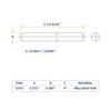 POWERTEC 71473 Hardened Steel Dowel Pins 3/8 Inch | Heat