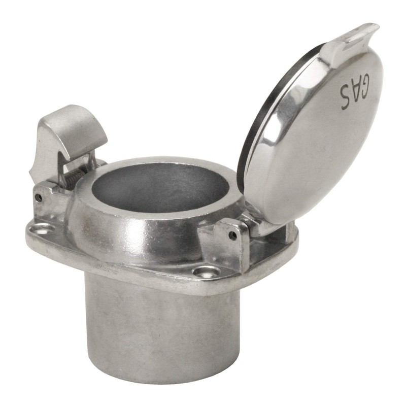 Polished Aluminum Flip Top Fuel Filler Cap With 4 Bolt