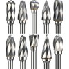 Sworker 10 Pcs Carbide Burr Set 1/8" Shank Compatible with