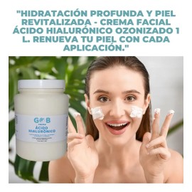 Gob crema facial ozonizada 1 kg | ácido hialurónico humectante todo tipo de piel
