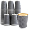 Lamosi 12 oz Insulated Coffee Cups Disposable - 50 Count