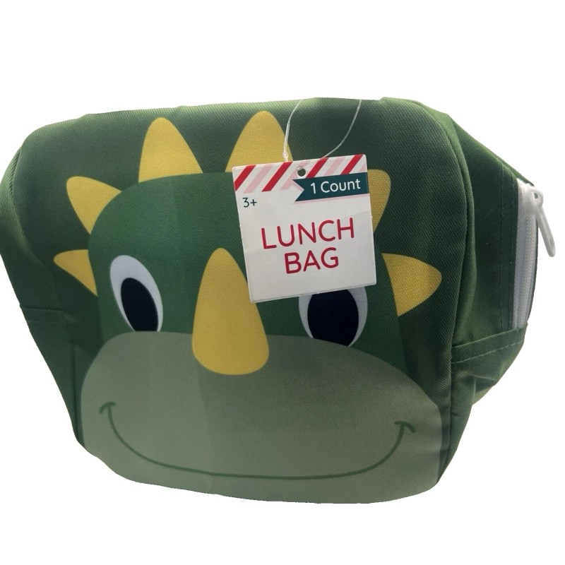 Horizon Group Dinosaur kids lunch bag Green Great for school