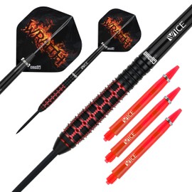 ONE80 Steeldarts Wraith VHD 90% Tungsten Steeltip Dart Steel Dart Set with Shafts and Flights, High-Quality Tungsten Steel Darts (Barrel 01, 23 g)
