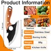 BOPOTI Meat Cleaver,7.4 inch Kitchen Knife,Sharp Blade Easy Cleaning for