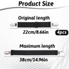 Xyembu 4Pcs Ironing Board Cover Clips Adjustable Ironing Board Pad