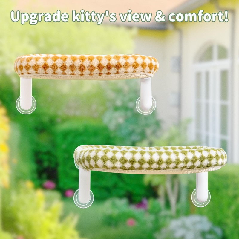 Sunhoo Cat Window Perch Bed Foldable Kitty Windowsill Hammock Shelf