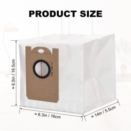 Dust Bag for iHome Nova Vacuum Bags for Kyvol Cybovac S31 for Uoni V980 Plus Q6 for M7 Pro M8 Max Vacuum Cleaner Accessories 2.5L Large Capacity Disposable Dust Bag（12 Pack）
