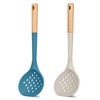 Kitchen Ladle Strainer, Large Slotted Spoon with High Heat Resistant
