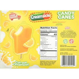 Orange Creamsicle Candy Canes 36 Count Perfect For Christmas Holiday Stocking Stuffers - Includes PITCHING PIGEON Brand Magnet