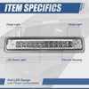 Auto Dynasty Dual Rows LED Chrome Housing High Mount 3rd
