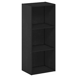 Furinno Luder Bookcase / Book / Storage , 3-Tier, Blackwood