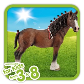 SCHLEICH Farm World, Animal Figurine, Farm Toys for Boys and Girls 3-8 Years Old, Clydesdale Gelding