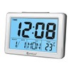 Sansai LCD Digital Alarm Clock Date/Temp Blue Backlight 12/24Hr Assorted