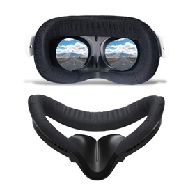 Compatible with Oculus Quest 2 Face Pad Replacement - VR Face Interface Bracket with Light Blocking Nose, Breathable Foam Face Pad Protective for Meta Quest 2, Comfortable Face Cushion VR Accessories