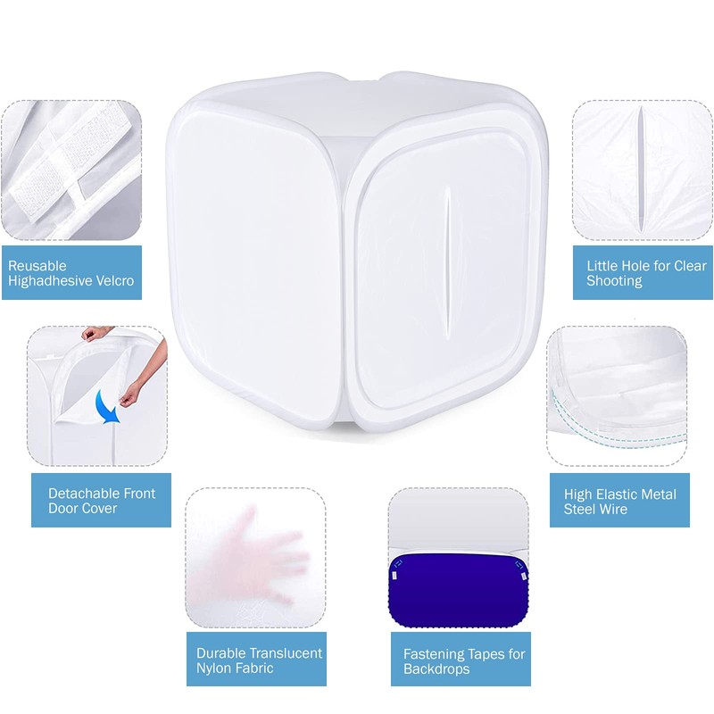 Photography Studio Softbox Lighting Tent 24"/60cm, Photo Light Box Shooting
