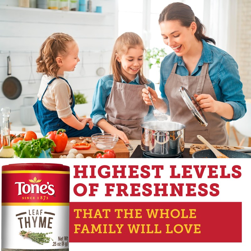 Tone's Thyme Leaf, 0.10 Ounce