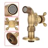 European Classic Mop Pool Faucet Wall Mounted Single Cross Handle