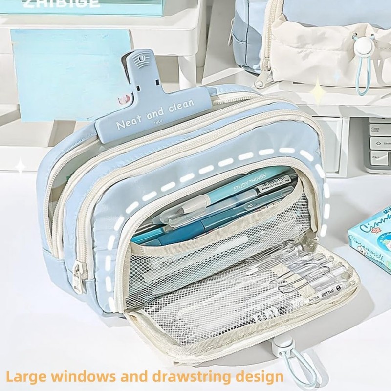 Vobomo Pencil Case Big Capacity Pen Holder Large Opening Pencil