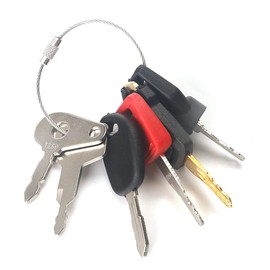 GAOHOU 6PCS Master Key Excavator Dumper Plant Ignition Key Set Compatible for BOMAG JCB CAT LUCAS HITACHI TAKEUCHI JOHN DEERE Agricultural Construction Machinery
