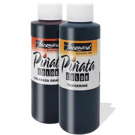 Jacquard Pinata Orange Bundle - Calabza Orange and Tangerine Colors (4-Ounce Bottles), 3 Pixiss 20ml Needle Tip Applicator and Refill Bottles and 1.5 inch Funnel Bundle for Yupo and Resin