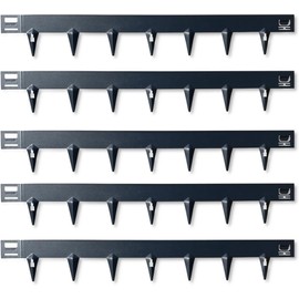CORE EDGE Lawn Edging | Flexible Decorative Steel Garden Lawn Edging with 2.5" face Height | 5X 3.28', 16.25 Linear Feet (Black, 2.5")