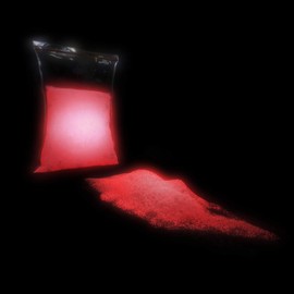 TFC Leuchtpulver rot, 40g I Nachleuchtende Pigmente I Aufladung mit Tageslicht, Kunstlicht oder UV-Licht I Leuchtfarbe (phosphoreszierend)