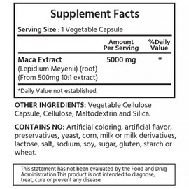 마이라이프 고함량 유기농 마카 5000mg 120야채캡슐 MyLife High-Content Organic Maca 5000mg 120 Vegetable Capsules