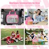 BuyCard Cheer Chenille Letter Bags Clear Makeup Bag for Travel,