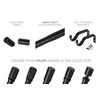 Ivilon Black Curtain Rods - Long Finial Design, 1 inch