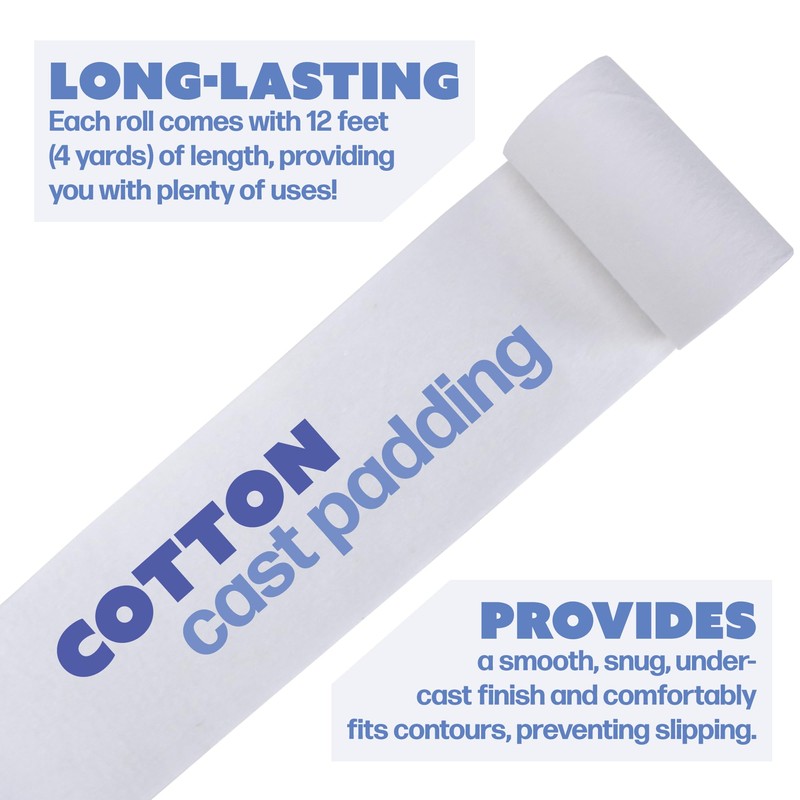 Oasis Orthopedic Cotton Cast Padding 4in x 4yds 12/Bg