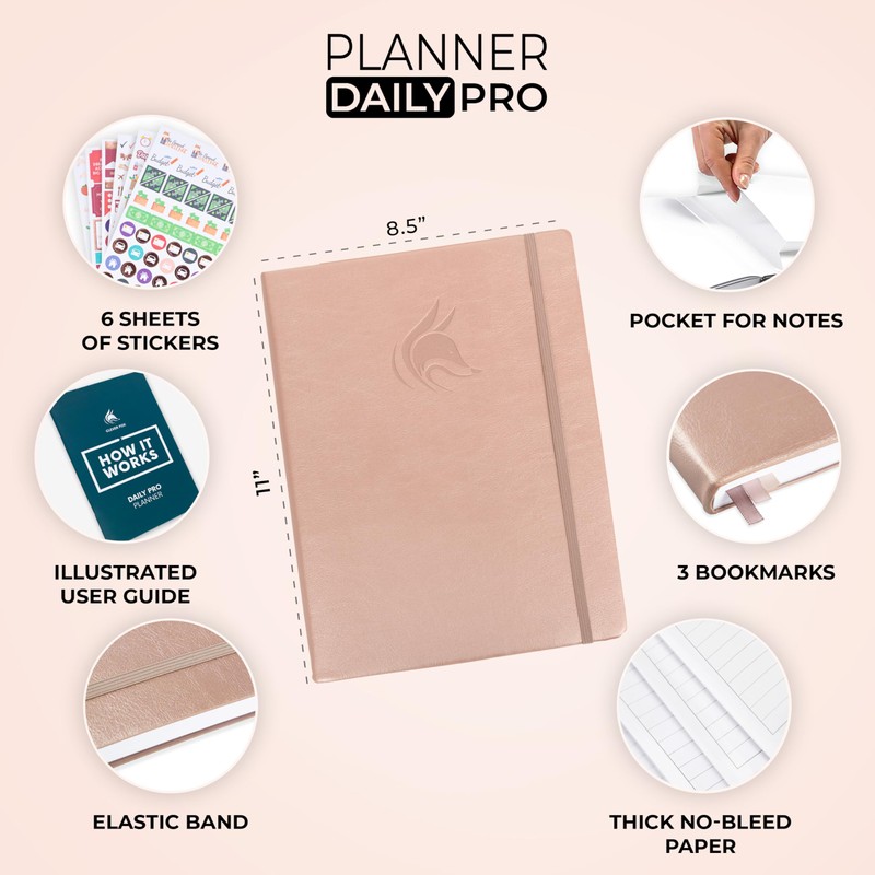 Clever Fox Planner Daily PRO - 8.5 x 11" A4